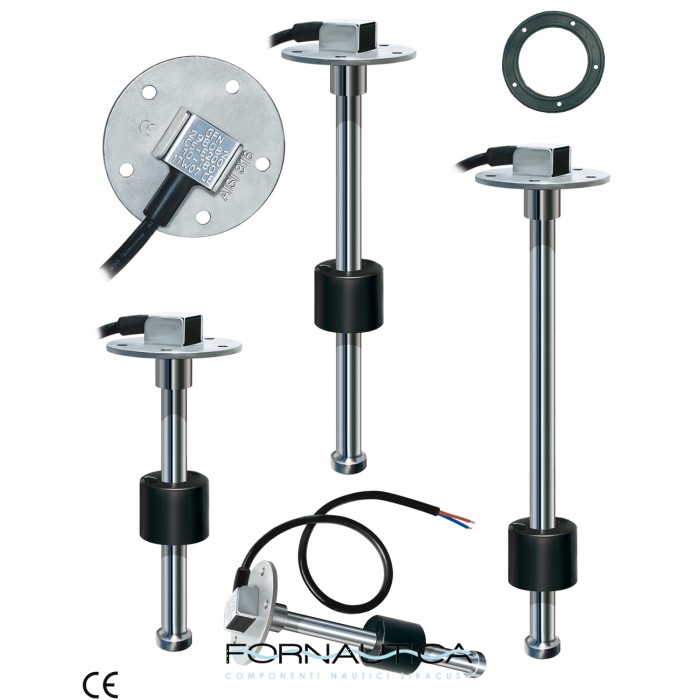Sensore di livello verticale acqua/carburante 240-33 Ohm - Fornautica